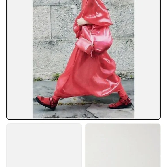 The Row Hook and loop Sandals red metallic 37.5 Minimalist Design - Picture 2 of 8